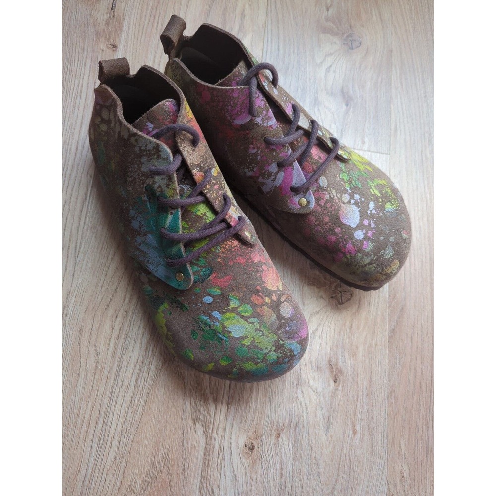 Birkenstock Dundee Chukka Paint Splatter Flower Crush RARE - Picture 8 of 16